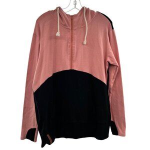 Ampersand Avenue Womne's 1/2 Zip Hoodie Colorblock Size XL